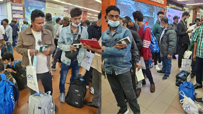 ১৭৪ জন লিবিয়া থেকে দেশে ফিরলেন